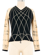 Moschino Blackboard Sweater Top arcadeshops.com