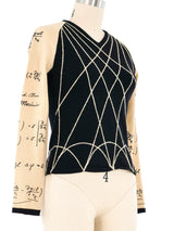 Moschino Blackboard Sweater Top arcadeshops.com