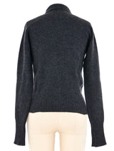 Chanel Charcoal Logo Sweater Top arcadeshops.com