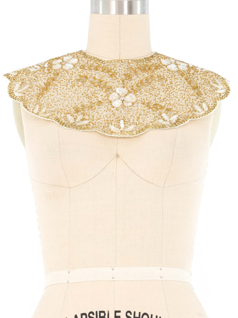 Mary McFadden Embellished Lace Collar And Cuffs Accessory arcadeshops.com