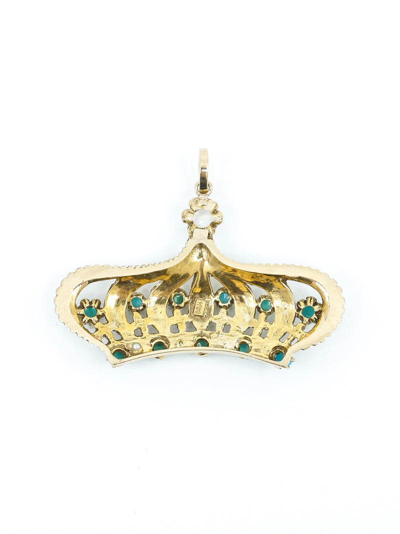 14k Crown Pendant Fine Jewelry arcadeshops.com