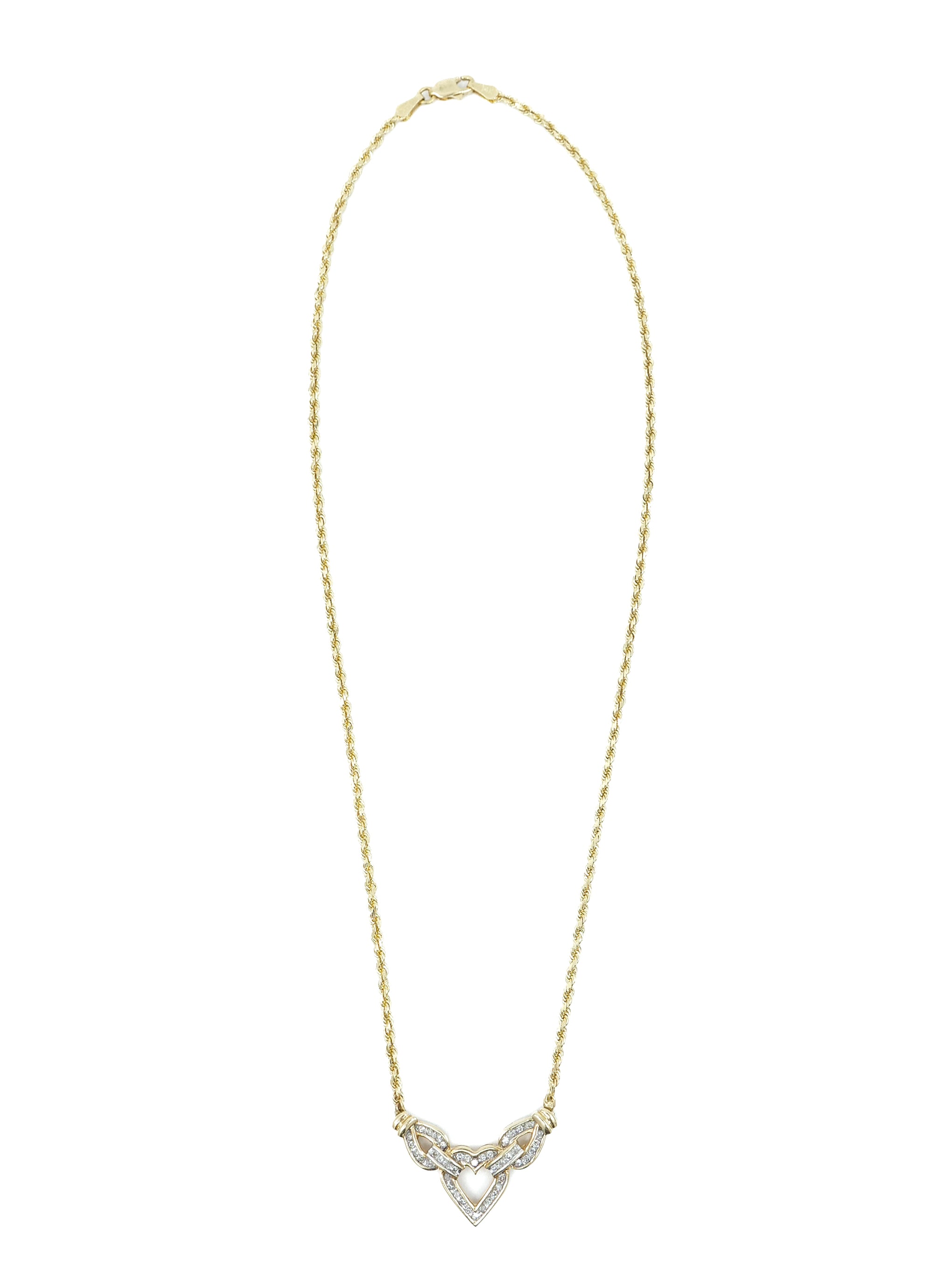 016 Gauge Diamond-Cut Rope Chain Necklace in 10K Solid Gold Bonded Sterling  Silver - 18