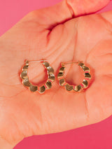 14k Scalloped Hoop Earrings Fine Jewelry arcadeshops.com