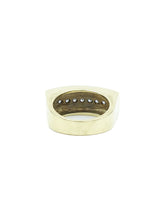 14k Rectangular Gold Ring with Diamonds Fine Jewelry arcadeshops.com