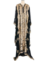 Embroidered Sheer Caftan Dress arcadeshops.com