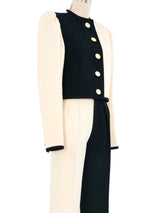 1980 Yves Saint Laurent Colorblock Pant Suit Suit arcadeshops.com