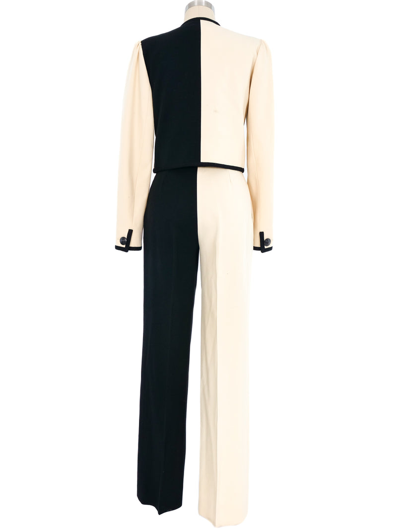 1980 Yves Saint Laurent Colorblock Pant Suit Suit arcadeshops.com