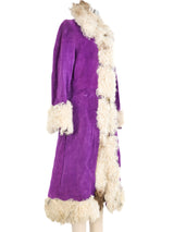 Purple Suede Penny Lane Coat Outerwear arcadeshops.com