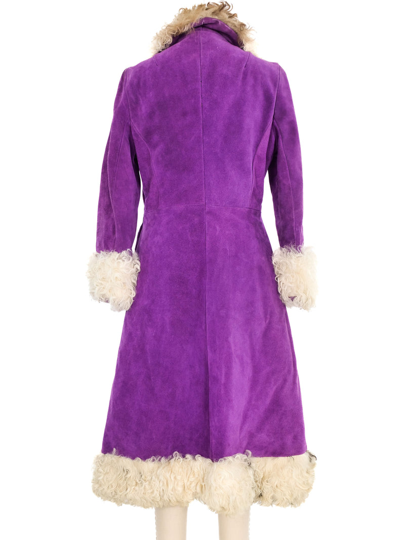 Purple Suede Penny Lane Coat Outerwear arcadeshops.com