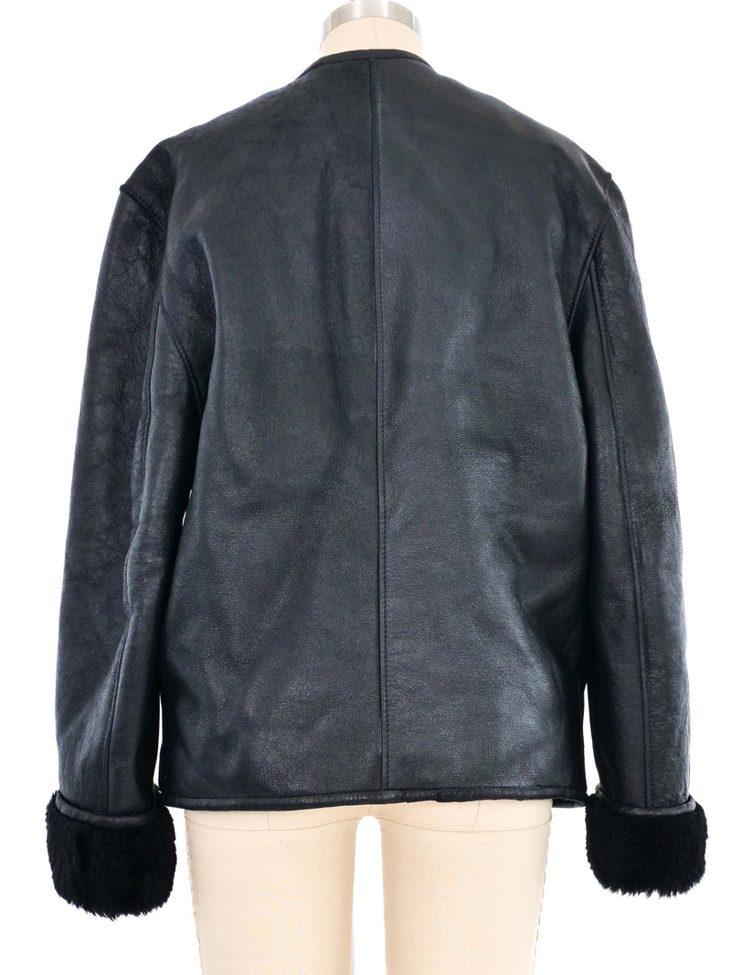 Gucci Shearling Leather Jacket Outerwear arcadeshops.com