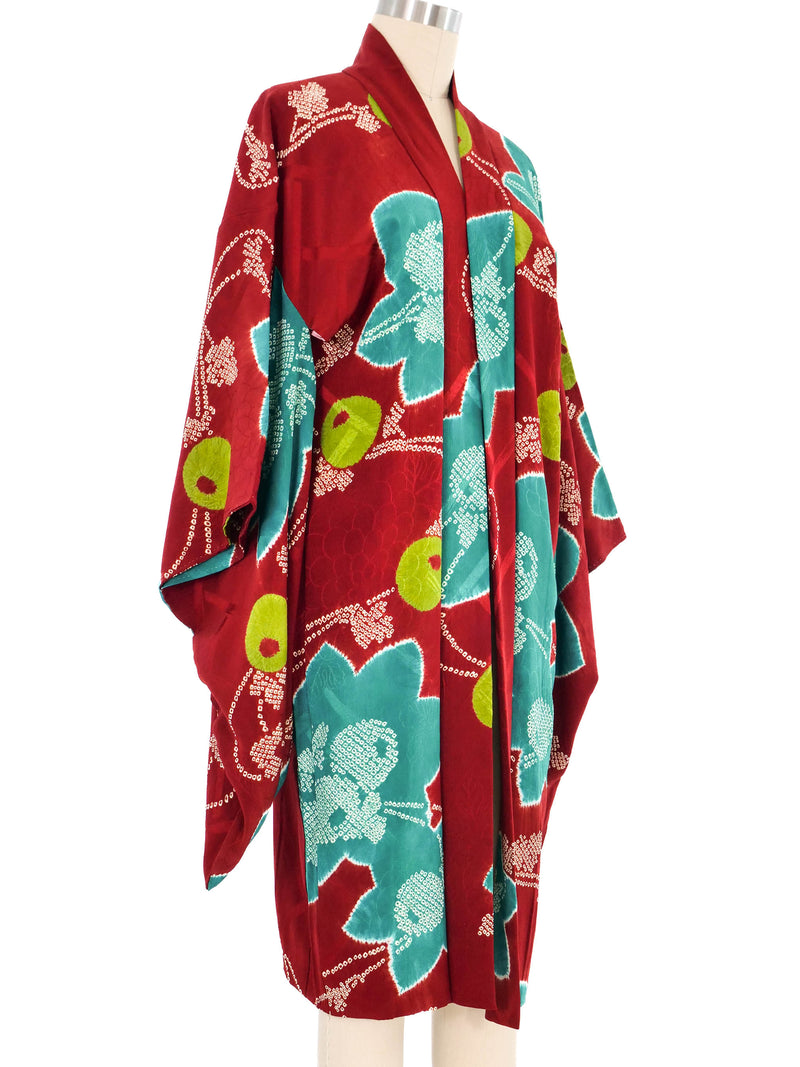 Multicolor Shibori Kimono Jacket arcadeshops.com