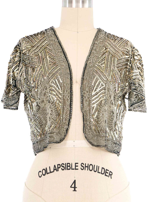 1920s Sequin Net Jacket Jacket arcadeshops.com