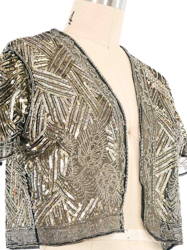 1920s Sequin Net Jacket Jacket arcadeshops.com