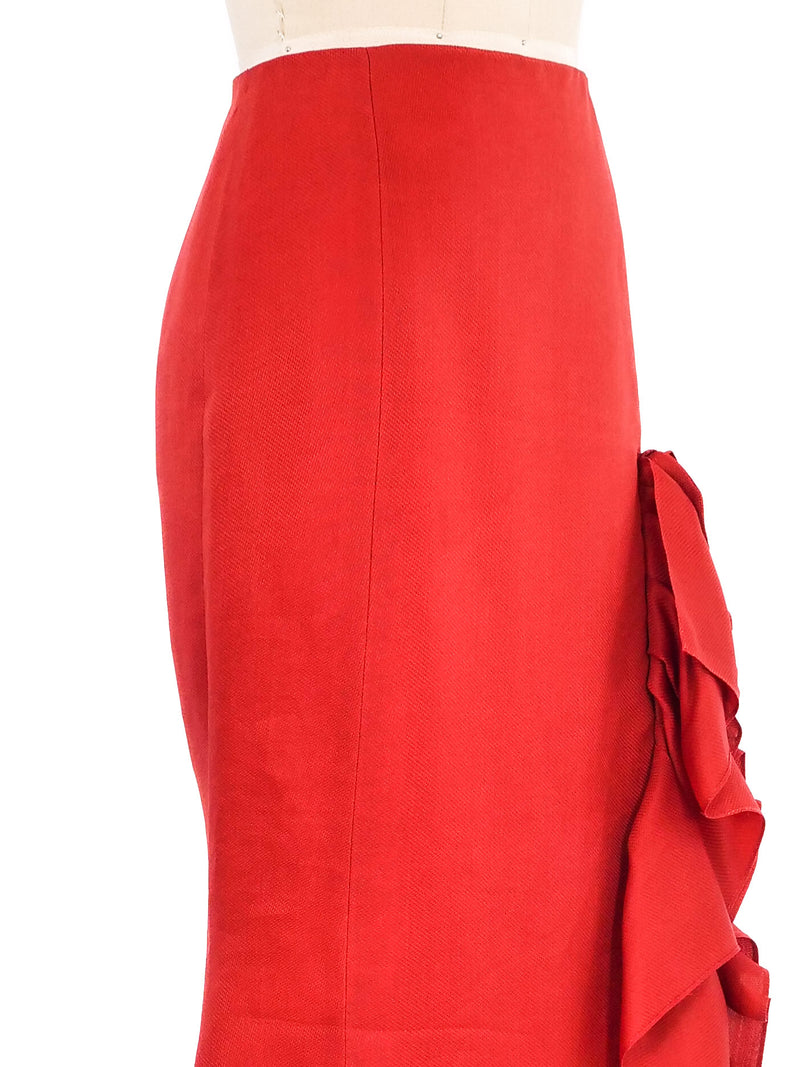 Carolina Herrera Ruffled Evening Skirt Bottom arcadeshops.com