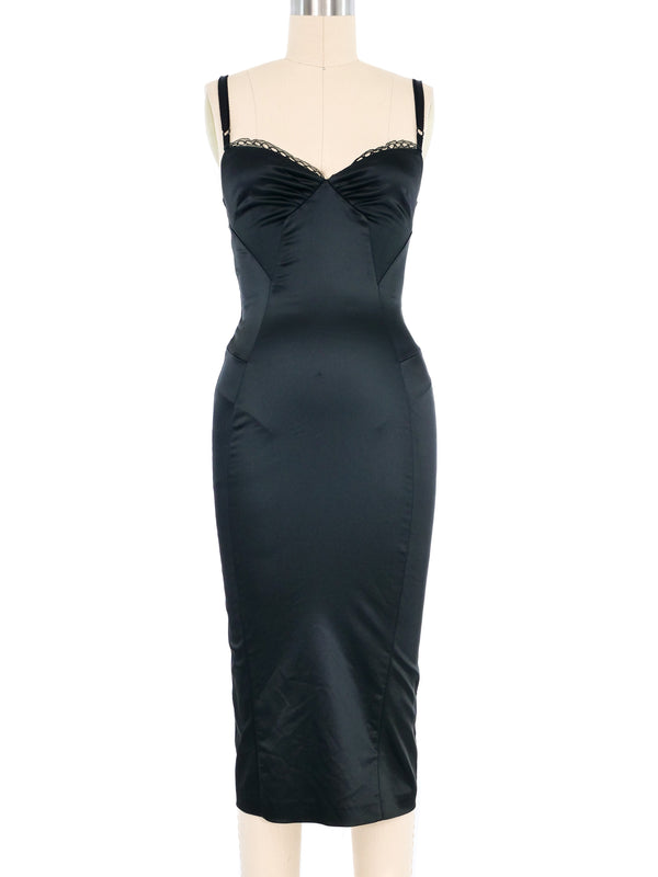 Dolce and Gabbana Satin Bustier Dress Dress arcadeshops.com