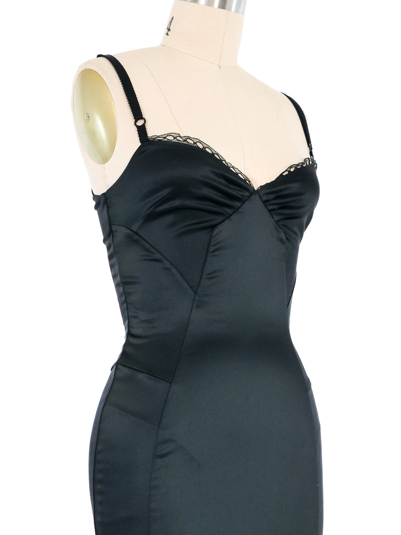 Dolce and Gabbana Satin Bustier Dress Dress arcadeshops.com