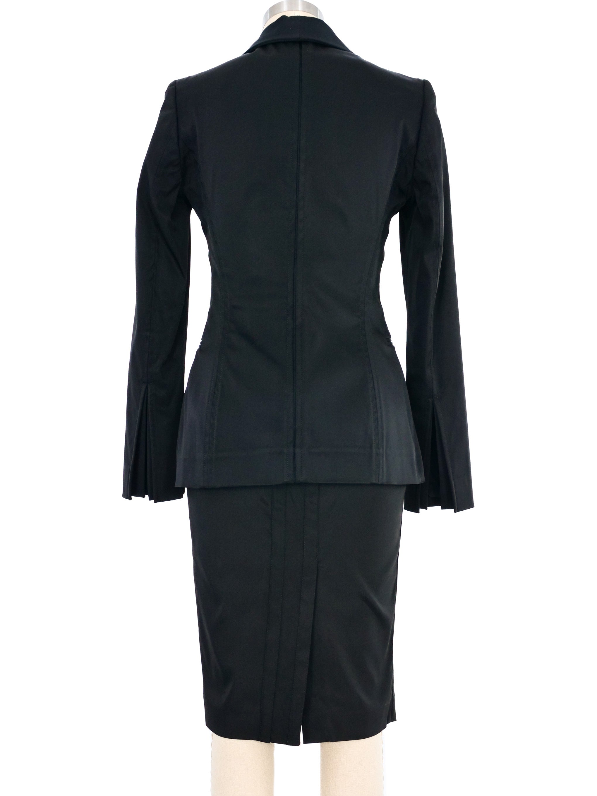 2004 Gucci Tuxedo Inspired Skirt Suit