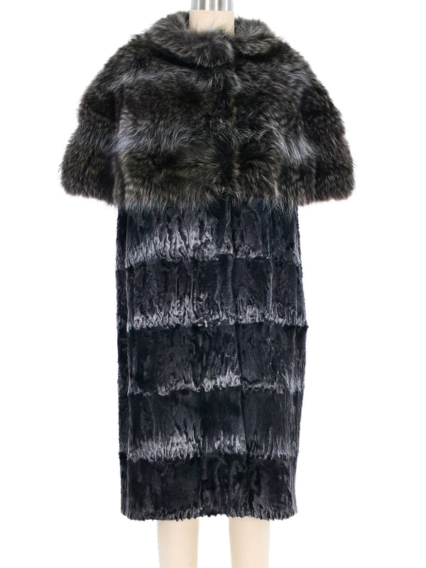 Sleeveless Fur Coat Outerwear arcadeshops.com