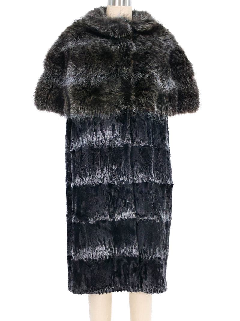 Sleeveless Fur Coat Outerwear arcadeshops.com
