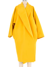 Gianfranco Ferre Yellow Overcoat Outerwear arcadeshops.com