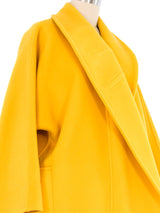 Gianfranco Ferre Yellow Overcoat Outerwear arcadeshops.com