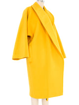 Gianfranco Ferre Yellow Overcoat Outerwear arcadeshops.com