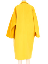 Gianfranco Ferre Yellow Overcoat Outerwear arcadeshops.com