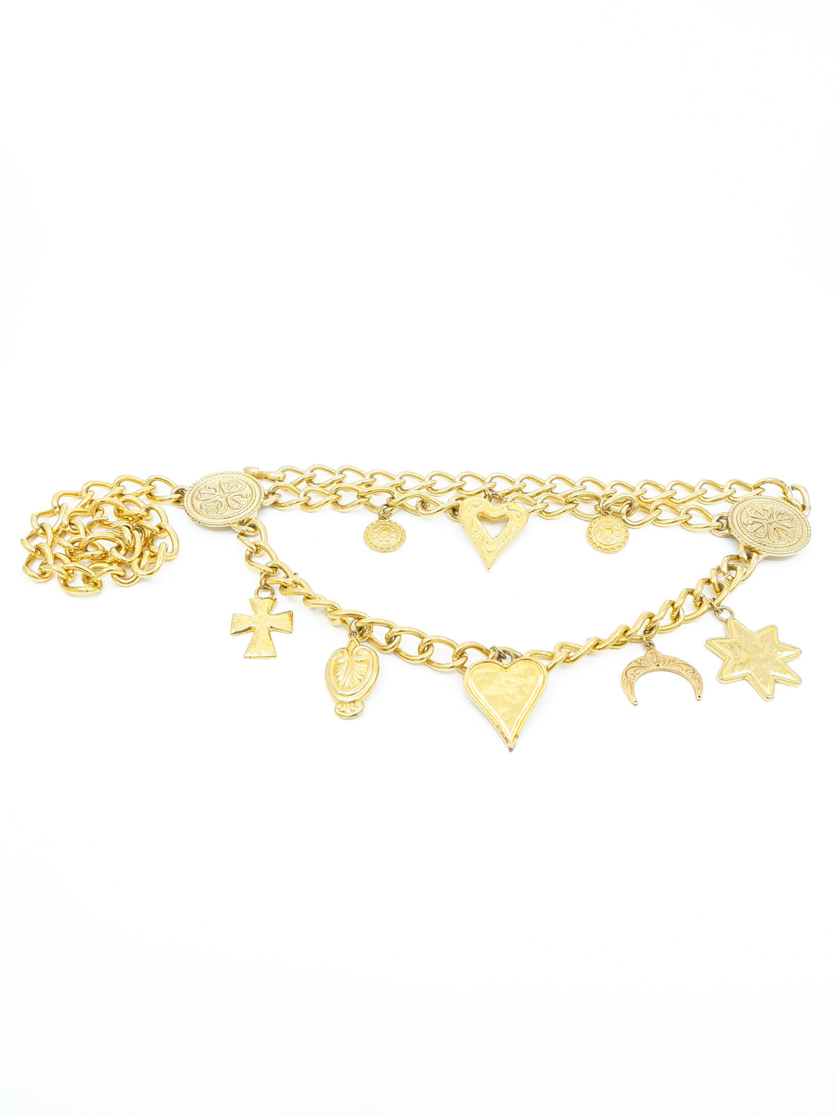 1980s Escada Charm Chain Belt