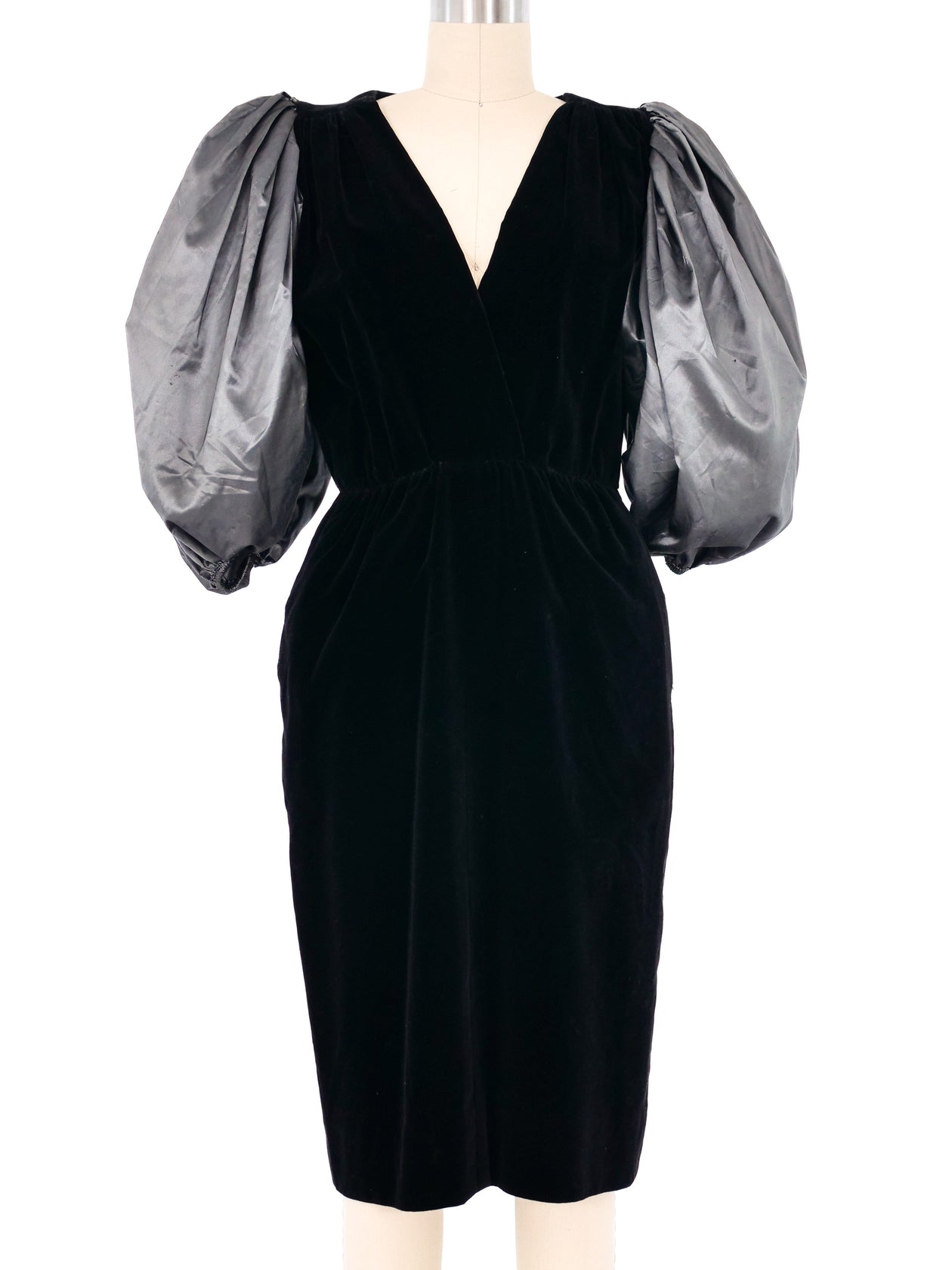 Valentino Velvet Taffeta Sleeve Cocktail Dress Valentino Velvet Taffeta Sleeve Cocktail Dress