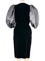 Valentino Velvet Taffeta Sleeve Cocktail Dress Dress arcadeshops.com