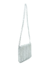 Metallic Silver Chain Bag Accessory arcadeshops.com