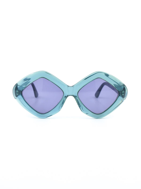 1960s Two Tone Geometric Sunglasses Accessory arcadeshops.com