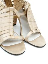 Maison Martin Margiela Nude Satin Cage Heels, 40 Accessory arcadeshops.com