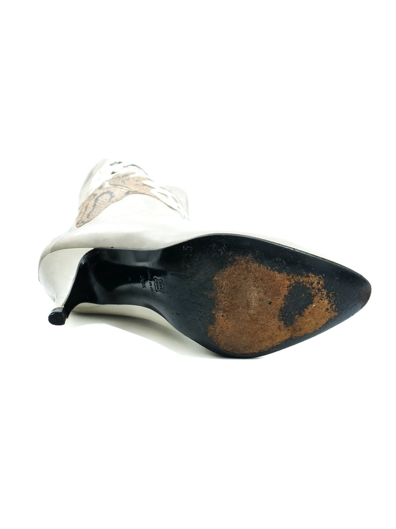 Applique Cutout Knee High Heeled Boots, 39.5 Accessory arcadeshops.com