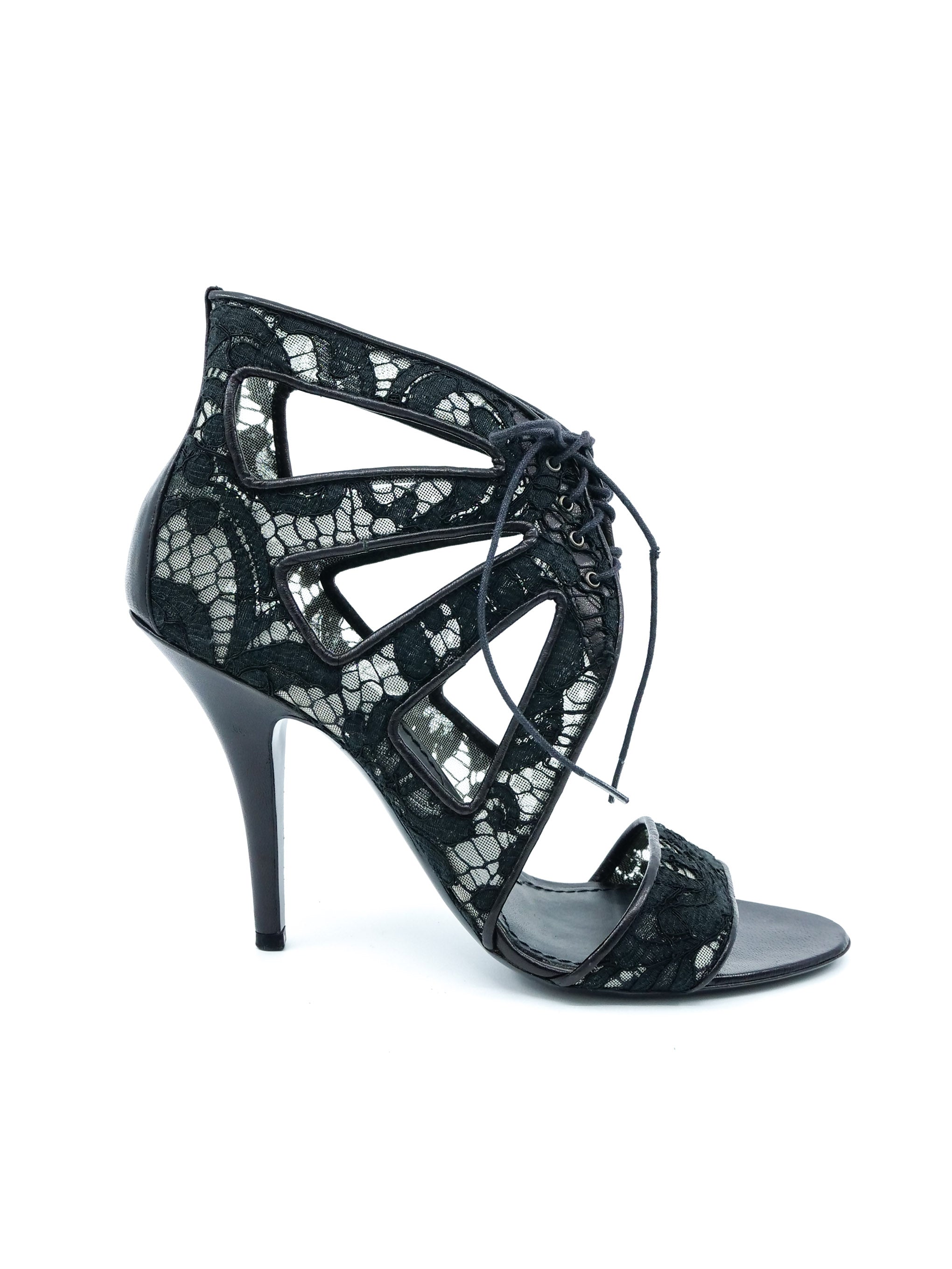 Black lace discount sandals givenchy