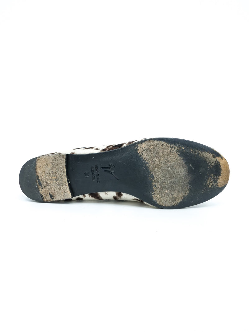 Giuseppe Zanotti Tasseled Calf Hair Loafers, 38 Accessory arcadeshops.com