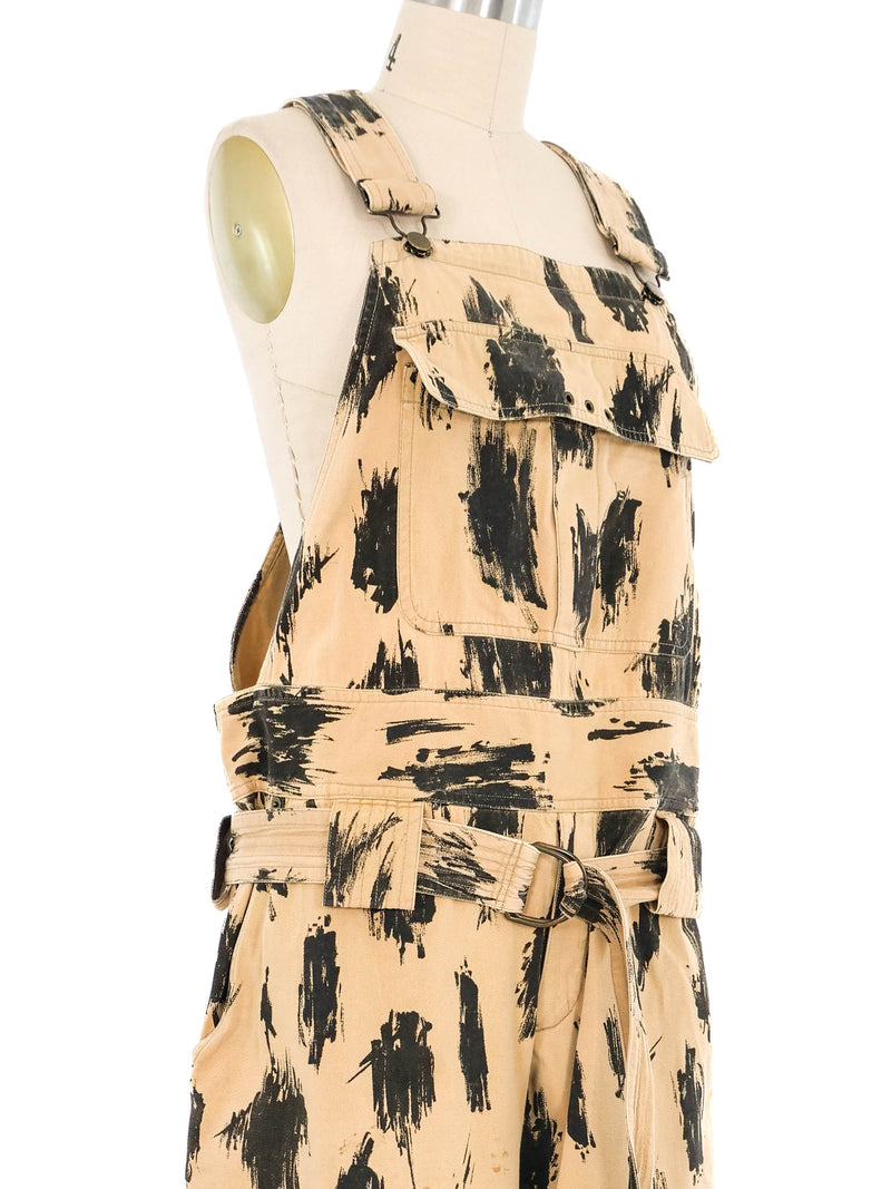 1980s Issey Miyake Brushstroke Overalls Jumpsuit arcadeshops.com