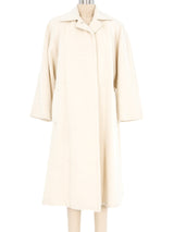 Perry Ellis Ivory Wool Overcoat Outerwear arcadeshops.com