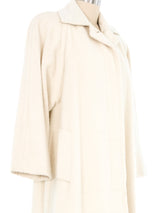 Perry Ellis Ivory Wool Overcoat Outerwear arcadeshops.com