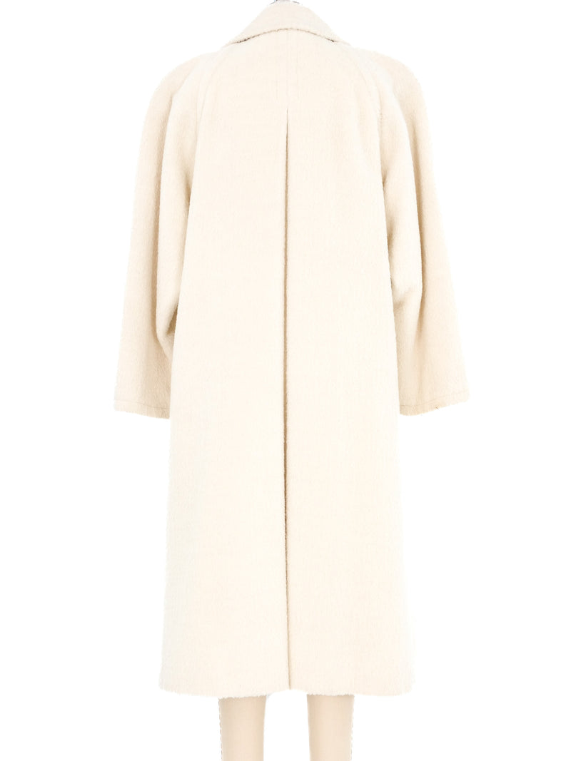 Perry Ellis Ivory Wool Overcoat Outerwear arcadeshops.com