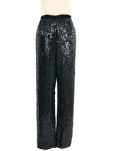 Black Sequin Tank And Pants Ensemble Suit arcadeshops.com