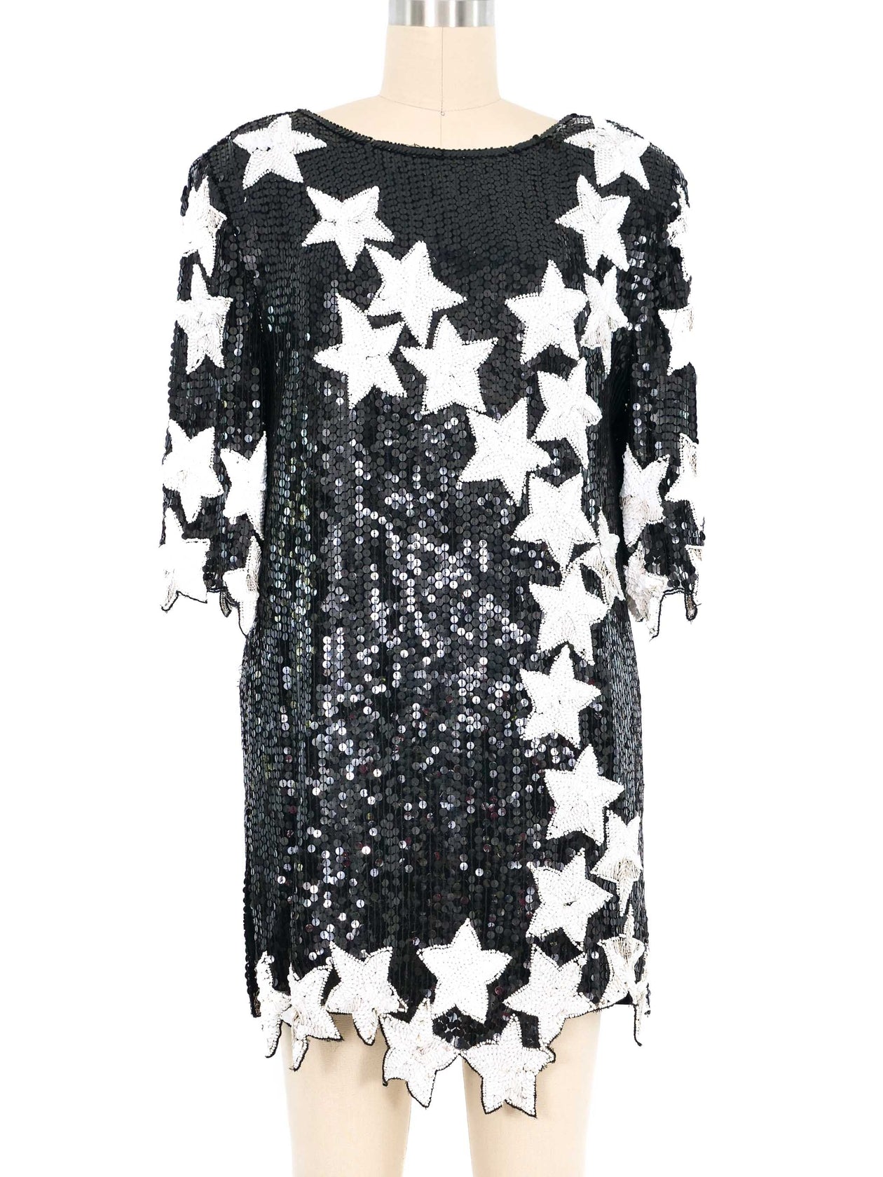 1980s sequin dress 1980s Sequin Star Dress