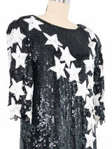 1980s Sequin Star Dress Dress arcadeshops.com