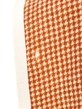 1980s Houndstooth Quilted Longline Vest Jacket arcadeshops.com