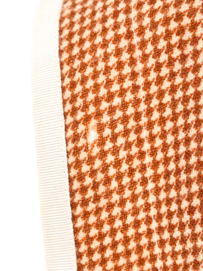 1980s Houndstooth Quilted Longline Vest Jacket arcadeshops.com