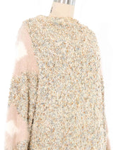 Pastel Chunky Knit Angora Accent Sweater Top arcadeshops.com