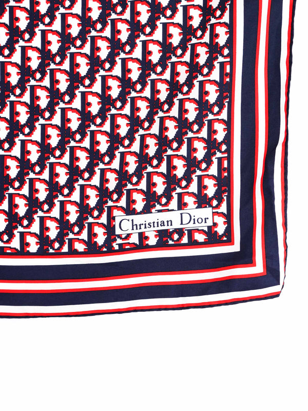 1980s Christian Dior Trotter Print Silk Scarf Accessory arcadeshops.com
