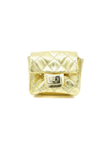 Chanel Spring 2008 Gold Quilted Ankle Bag Accessory arcadeshops.com