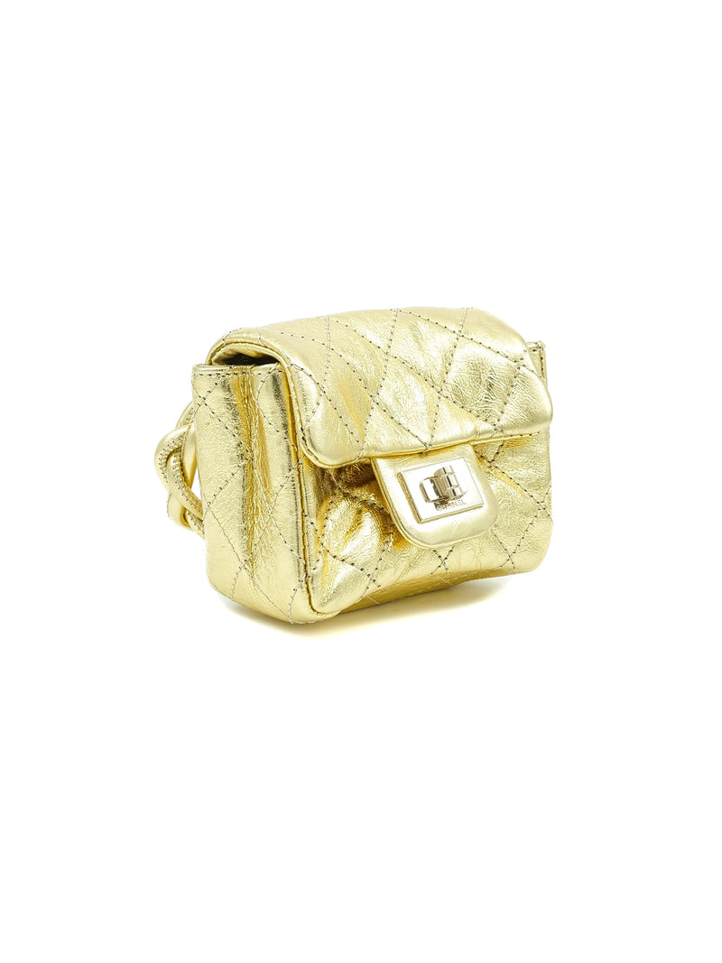 Chanel Spring 2008 Gold Quilted Ankle Bag Accessory arcadeshops.com