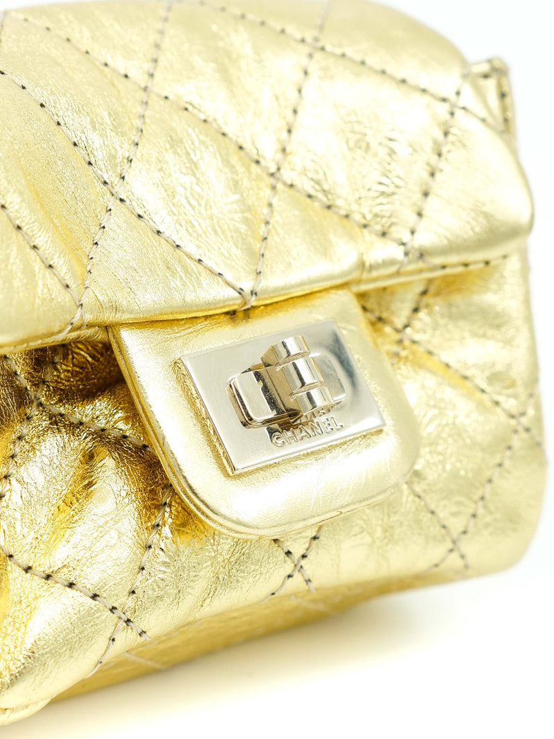 Chanel Spring 2008 Gold Quilted Ankle Bag Accessory arcadeshops.com